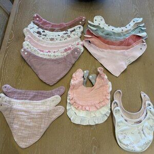 Baby Girl Cloth Bibs
